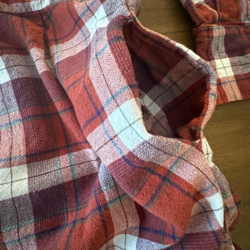 Vici Red Plaid Cotton Dress with Pockets Size Medium - Picture 7 of 9